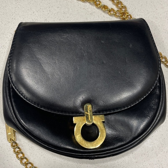 Vintage Salvatore Ferragamo Gancini Mini Chain Convertible Bag - Picture 7 of 16
